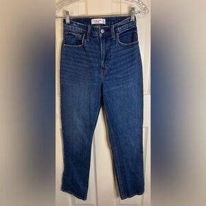 Abercrombie & Fitch Curve Love ’90s Straight Ultra High Rise Jeans 24 00S